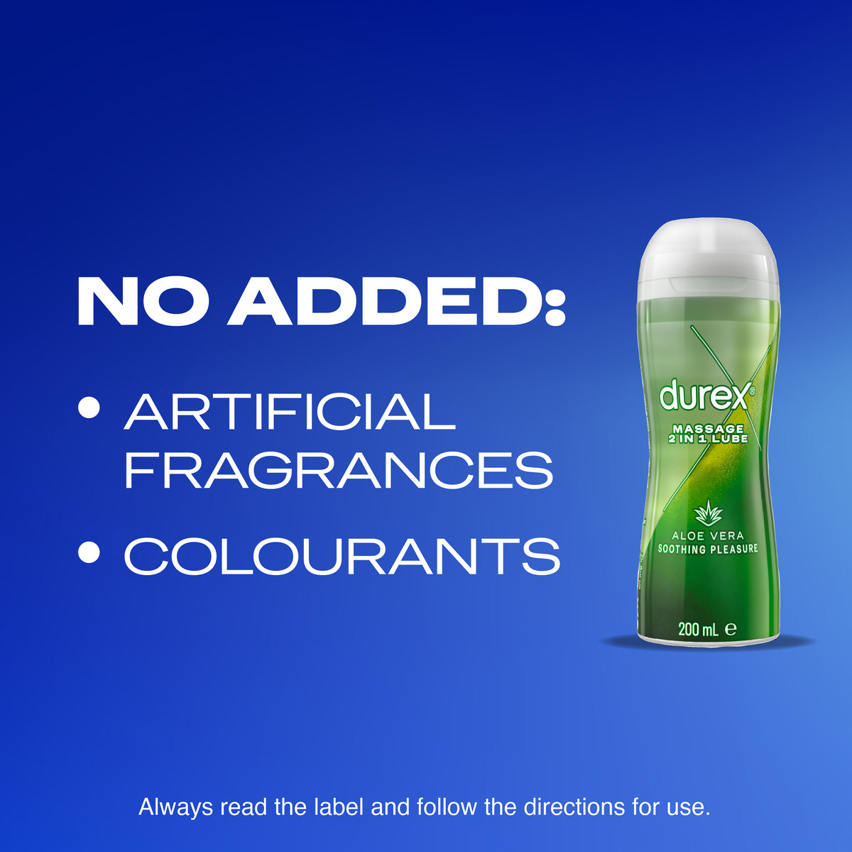 Durex Play Massage 2 in 1 Gel Intimate Lubricant Aloe Vera 200mL Durex Play Massage 2 in 1 Gel Intimate Lubricant Aloe Vera 200mL