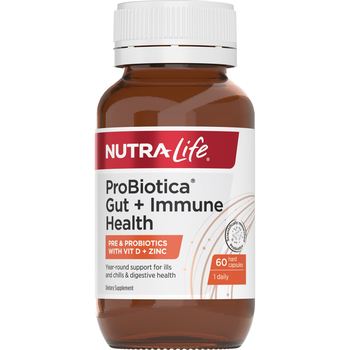 Nutra-Life ProBiotica Gut + Immune Health Caps 60s