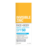 Invisible Zinc Face + Body Mineral Sunscreen SPF 50 75g