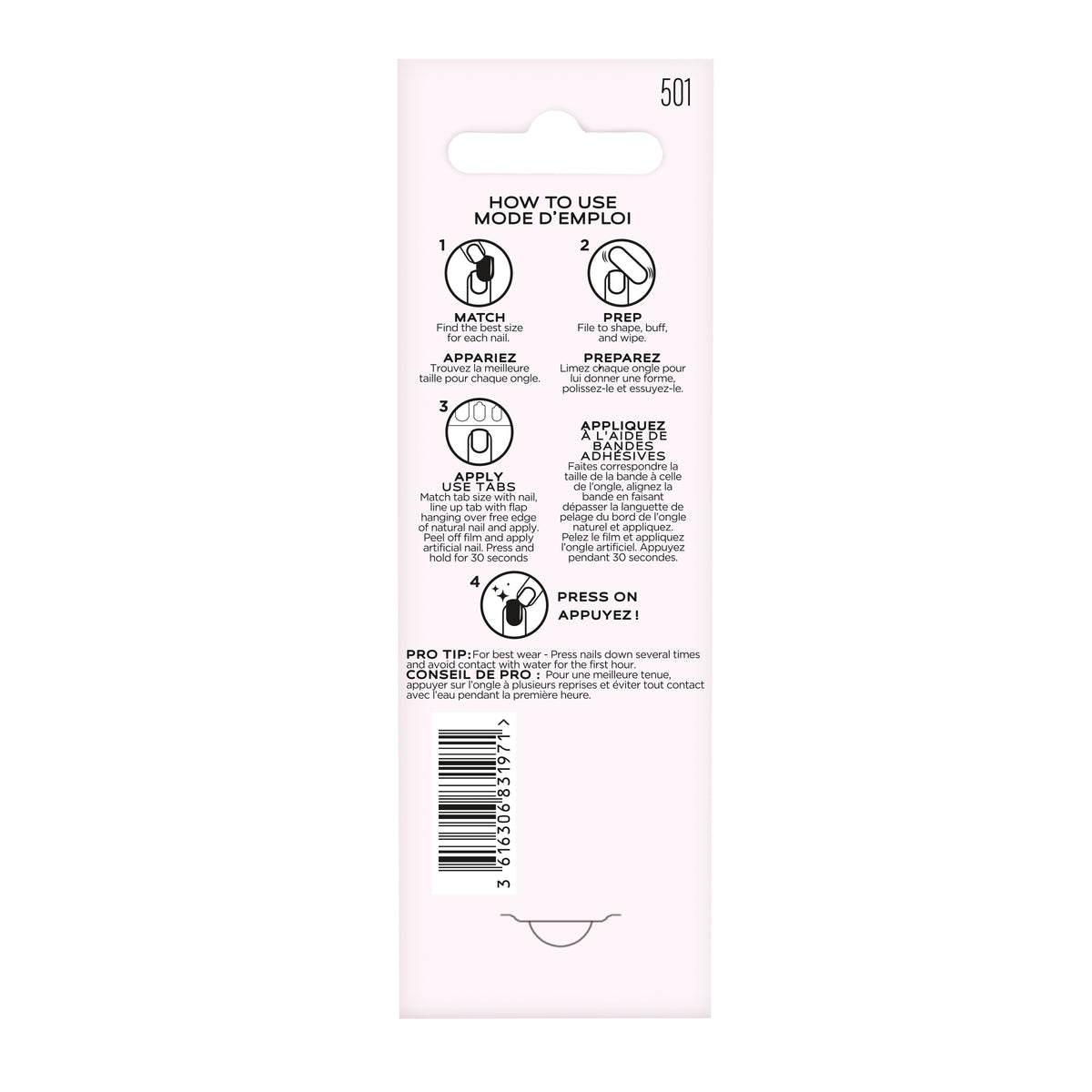 Sally Hansen Perfect Press-On Adhesive Tabs 90 tabs