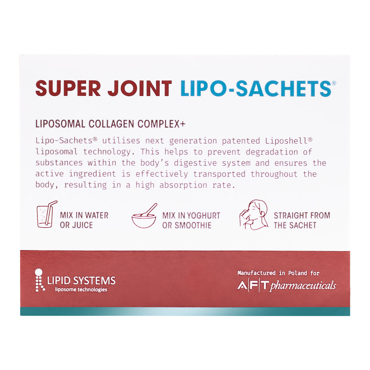Lipo-Sachets Super Joint Glucosamine + Chondroitin Complex 30pk