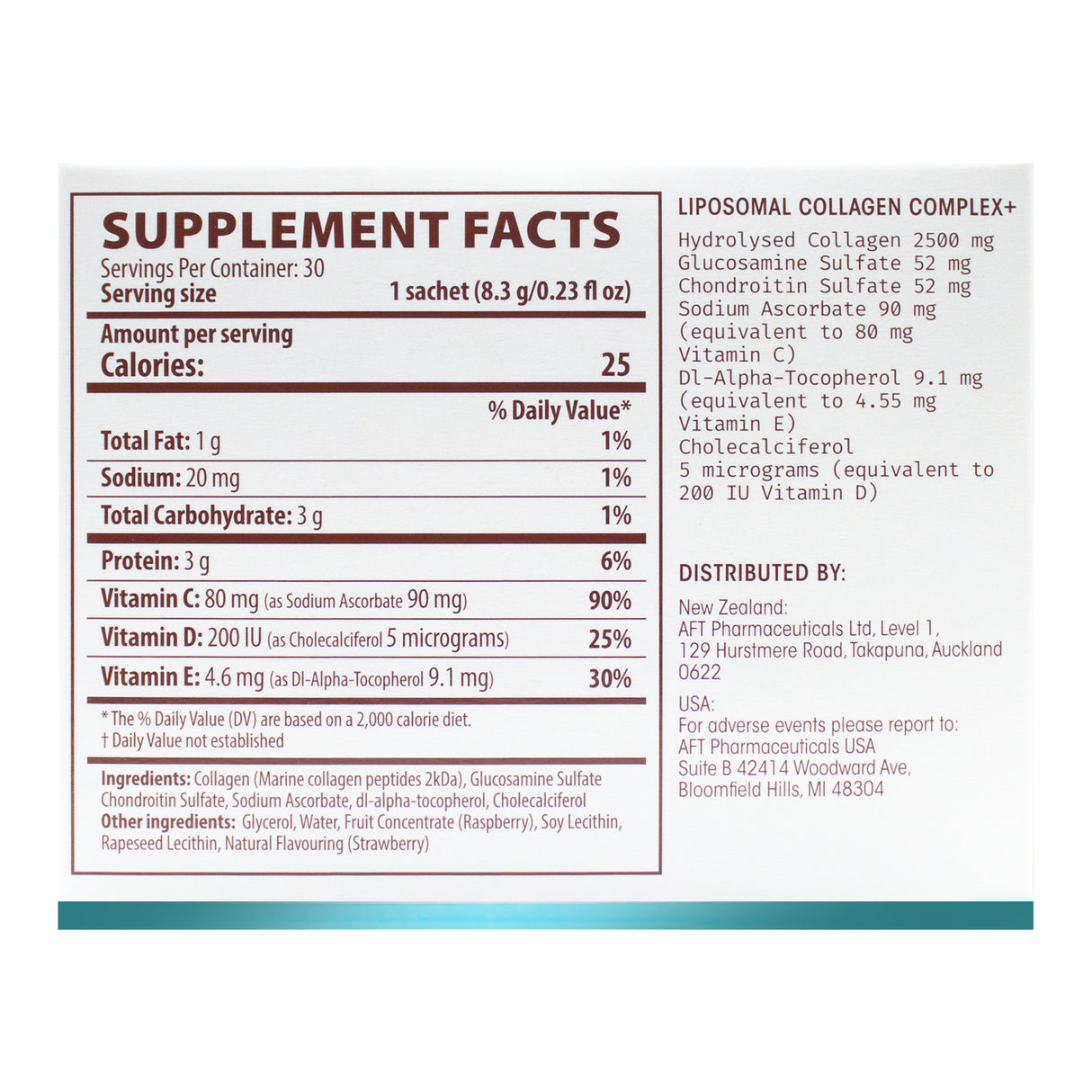Lipo-Sachets Super Joint Glucosamine + Chondroitin Complex 30pk