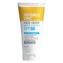 Invisible Zinc Face and Body Mineral Sunscreen SPF 50 150 g