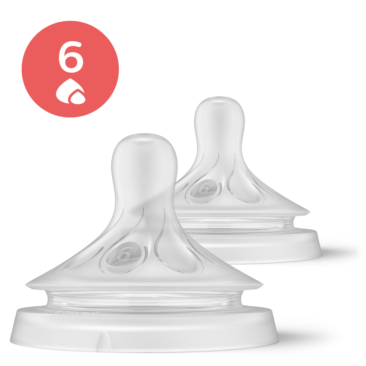 Philips Avent Natural Response Teat 9m+ Flow 6 2pk