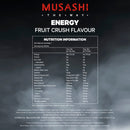 Musashi Energy Drink Fruit Crush 500 mL