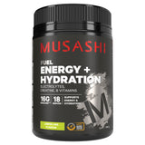 MUSASHI Fuel Energy + Hydration Powder Lemon Lime 450g