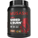 Musashi Shred & Burn Protein Powder - Chocolate Protein Shake 900g