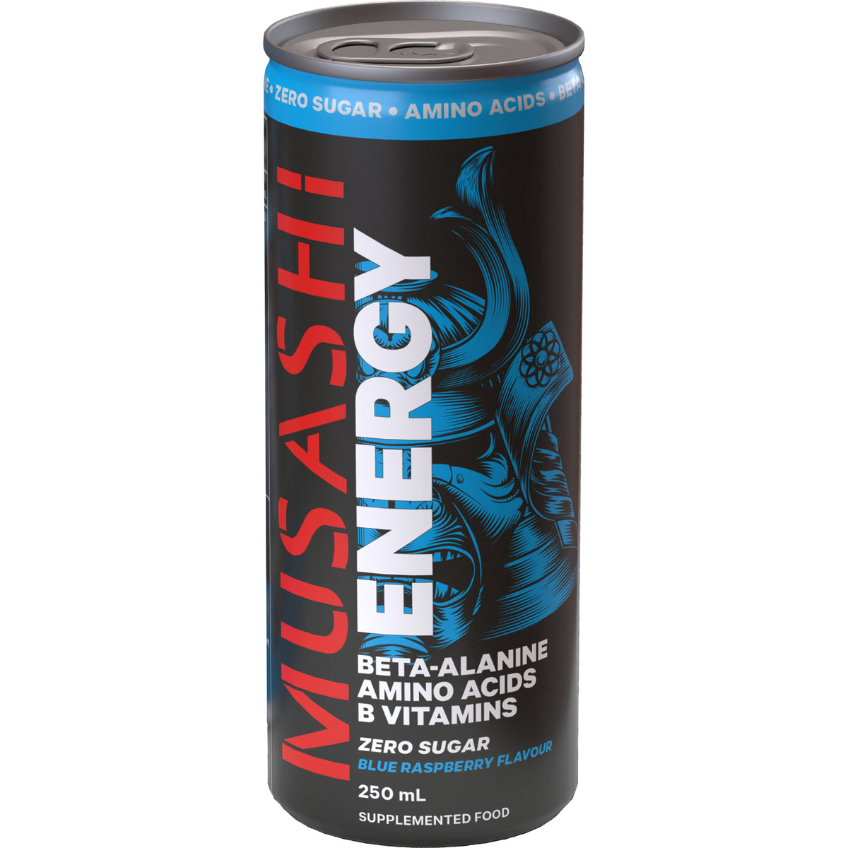 Musashi Energy Drink Blue Raspberry 4x250ml