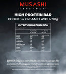 Musashi High Protein Bar Cookies and Cream 90g