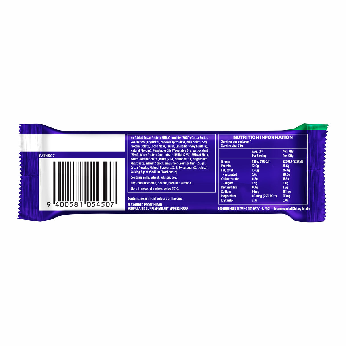 ATHENA Protein Wafer + Magnesium Choc Mint 38g