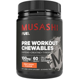 MUSASHI Pre Work Out Chew Fruit Crush 60s
