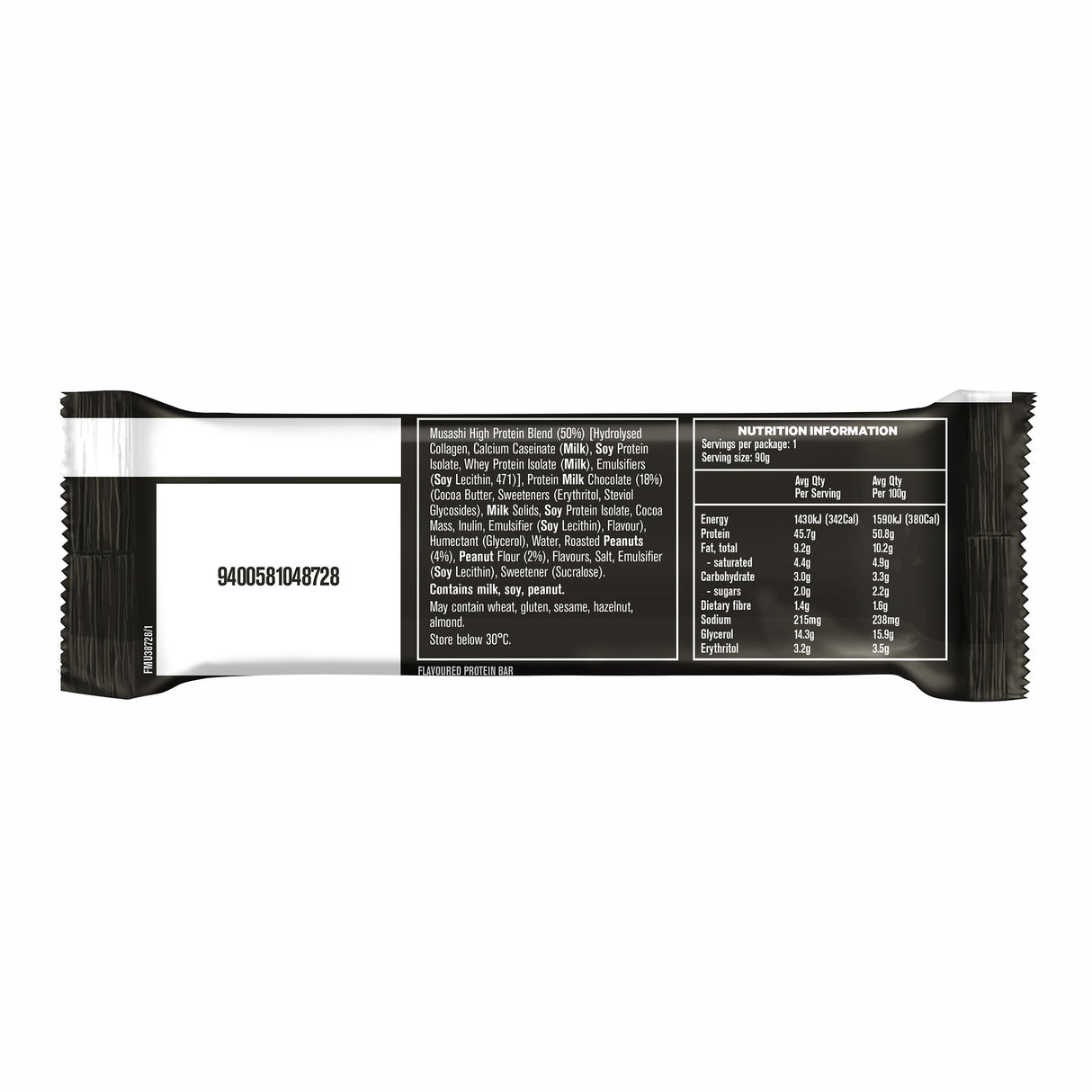 Musashi High Protein Bar Peanut Butter 90g