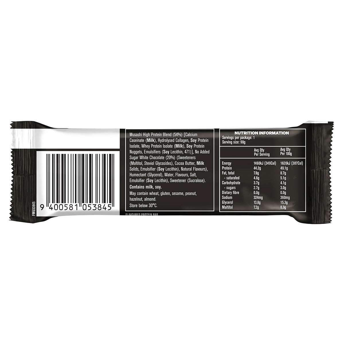 Musashi High Protein White Chocolate Lemon Cheesecake 90g