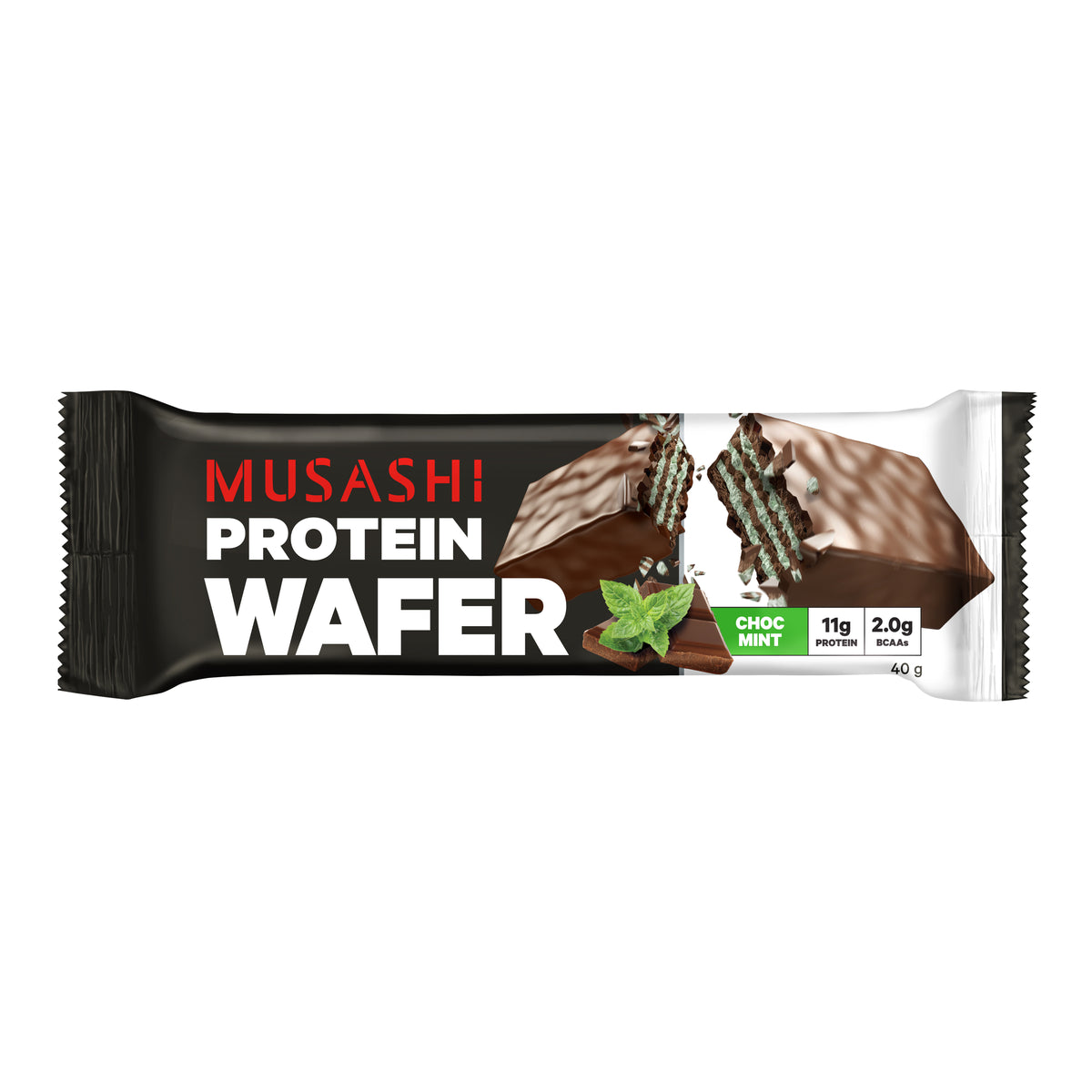 Musashi Protein Wafer Bar Chocolate Mint 40 g
