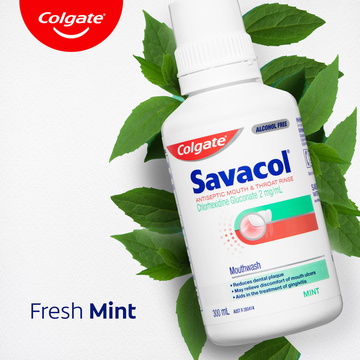 SAVACOL Orig Mint M/Wash Alc/F 300ml