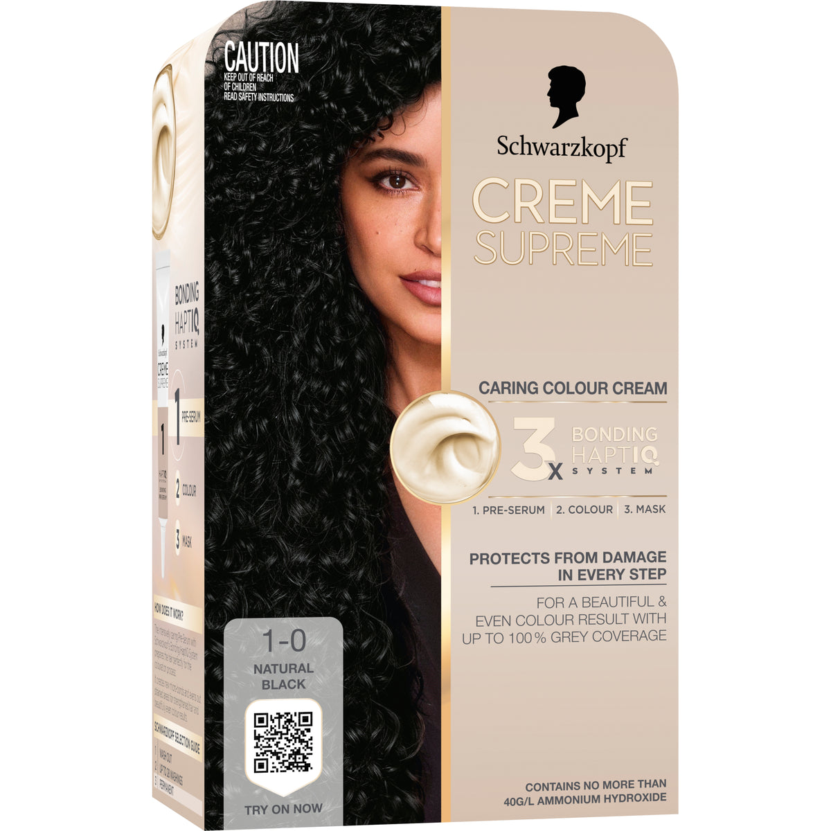 Schwarzkopf Creme Supreme 1-0 Natural Black