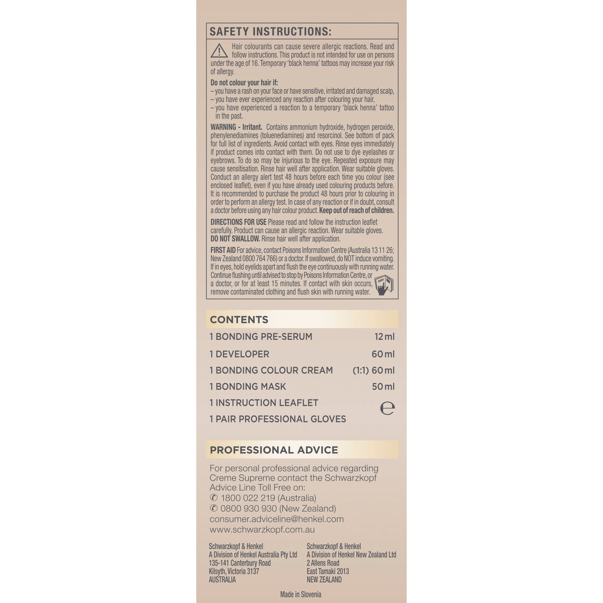 Schwarzkopf Creme Supreme 6-0 Natural Light Brown