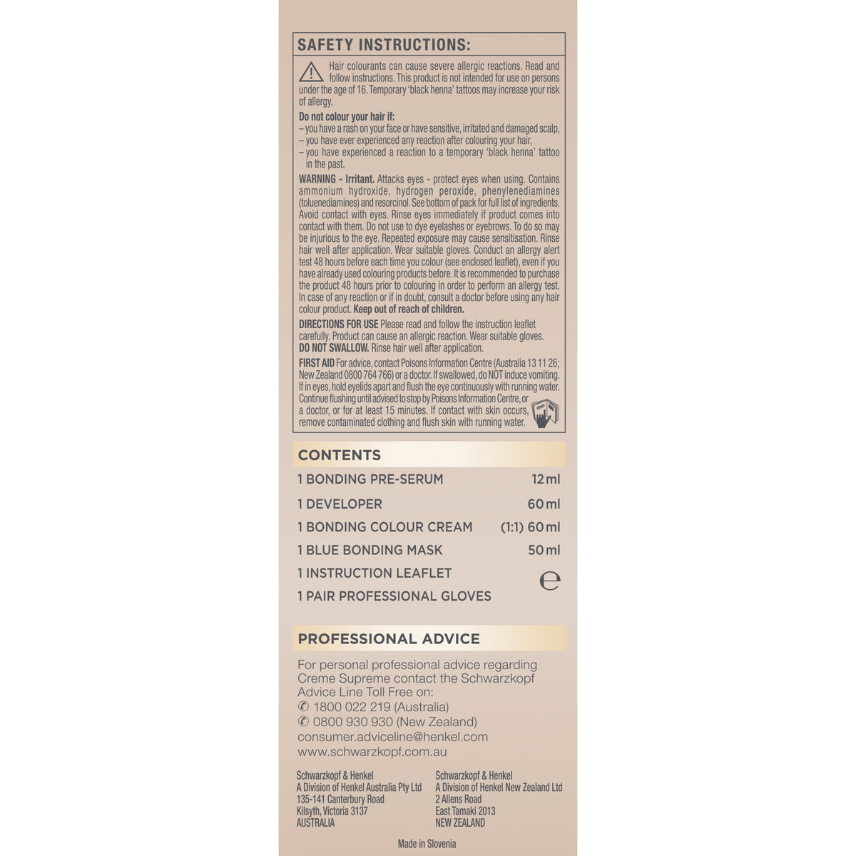 Schwarzkopf Creme Supreme 9-16 Cool Ash Light Blonde