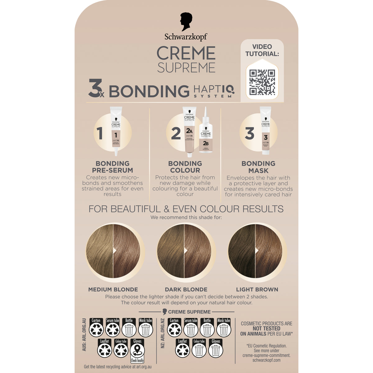 Schwarzkopf Creme Supreme 7-16 Cool Ash Dark Blonde