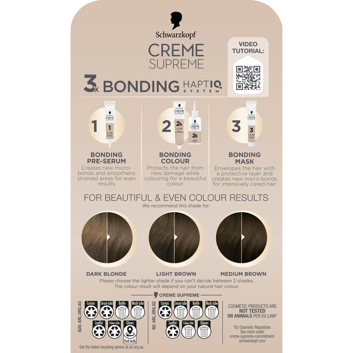 Schwarzkopf Creme Supreme 6-16 Cool Ash Light Brown