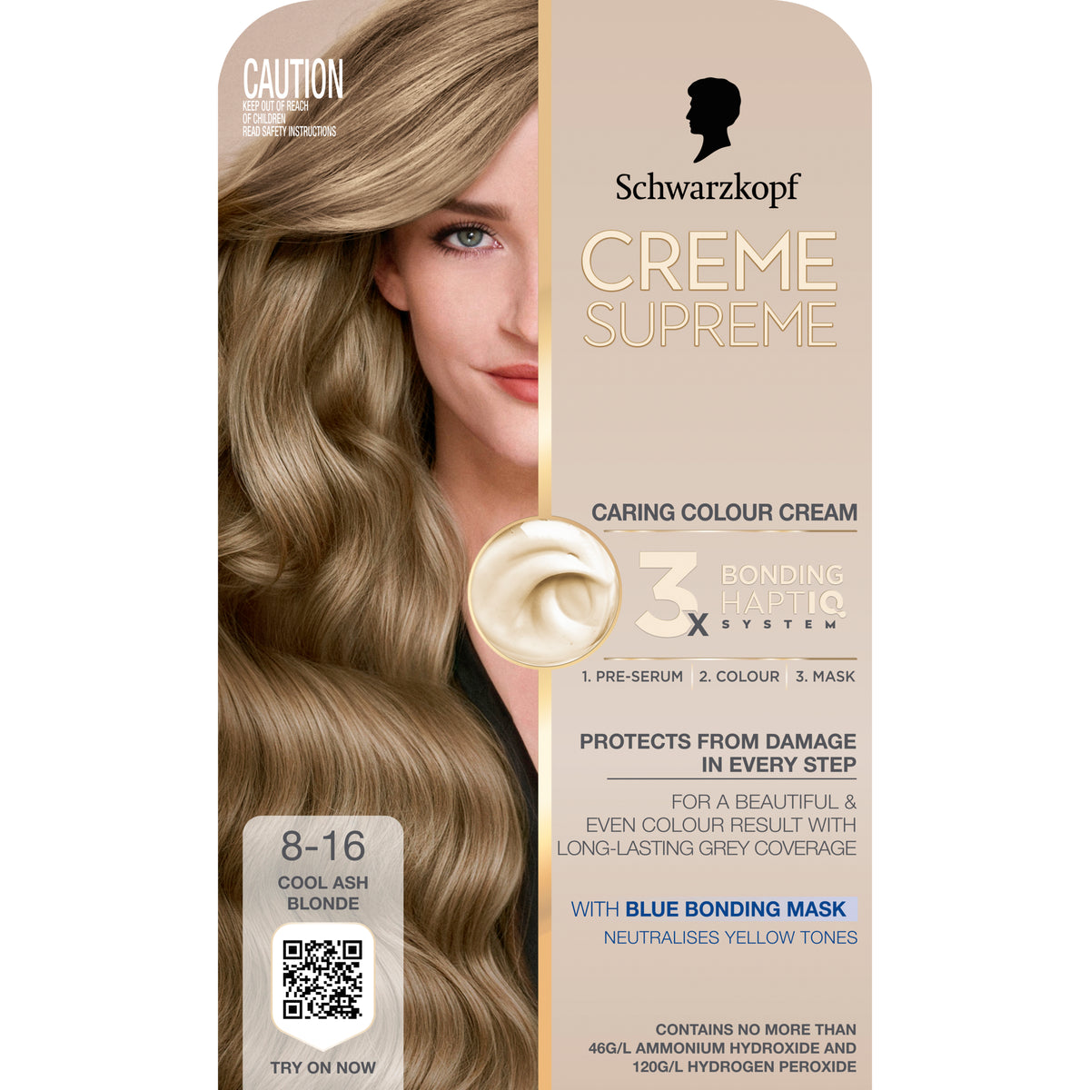 Schwarzkopf Creme Supreme 8-16 Cool Ash Blonde