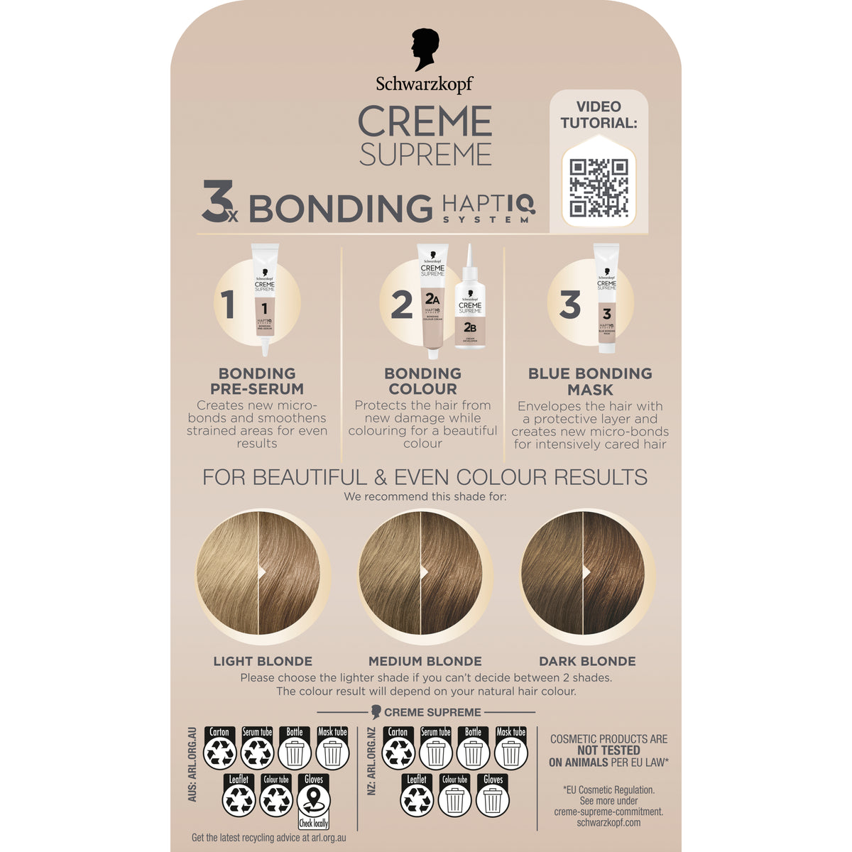 Schwarzkopf Creme Supreme 8-16 Cool Ash Blonde