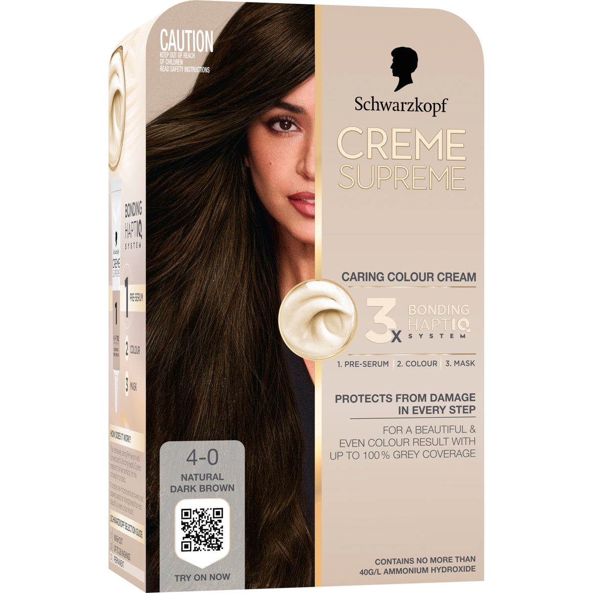 Schwarzkopf Creme Supreme 4-0 Natural Dark Brown