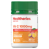 Healtheries Vitamin C 1000mg + Pre/Probiotics Chewables 30 Tablets