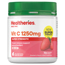 Healtheries Vitamin C 1250mg Super Strength Chewable Tabs Strawberry 70s