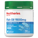 Healtheries Fish Oil 1500mg w Omega 3 150 Capsules