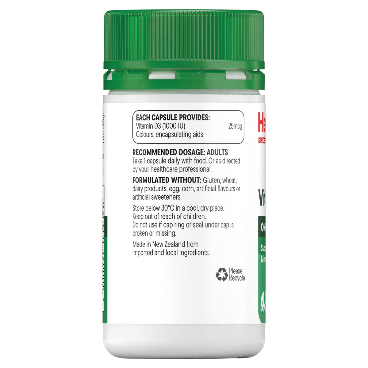 Healtheries Vit D 1000IU 60 Capsules