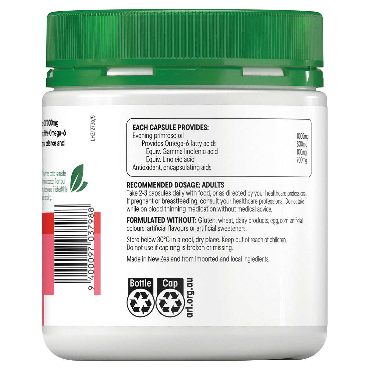 Healtheries Evening Primrose Oil 1000mg Capsules 180 Capsules