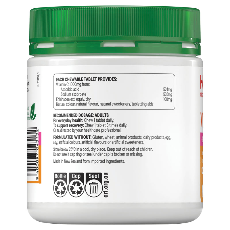 Healtheries Vit C 1000mg + Echinacea 80 Tablets