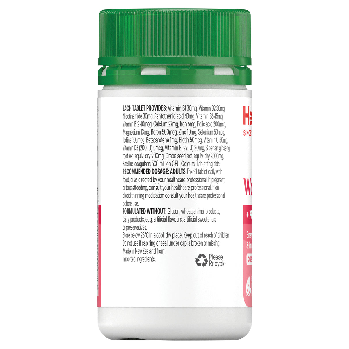 Healtheries Women's Multi with Probiotics One-A-Day 30 Tablets