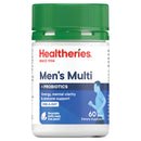 Healtheries Mens Multi with Probiotics One-A-Day 60 Tablets