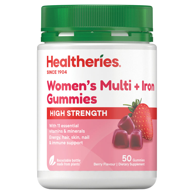 Healtheries High Strength Women's Multi + Iron Gummies 50 Gummies