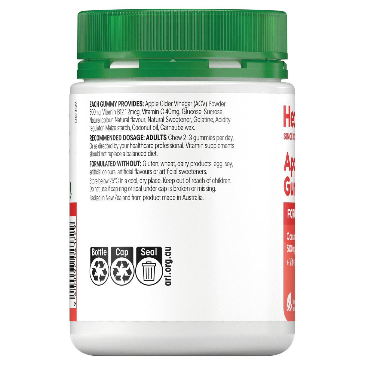 Healtheries Adult Apple Cider Vinegar Gummies 75s