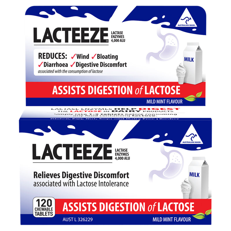 Lacteeze Extra Strength Lactose Intollerance Tablets 120s