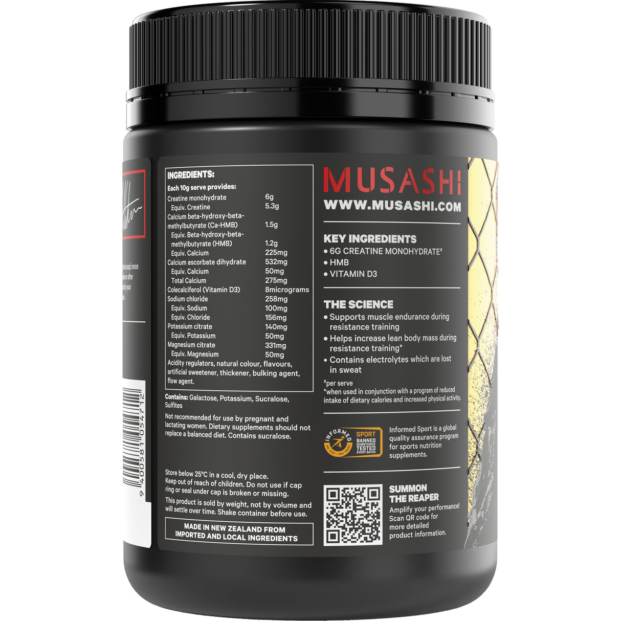 MUSASHI Reaper Creatine Power Matrix Watermelon 300g