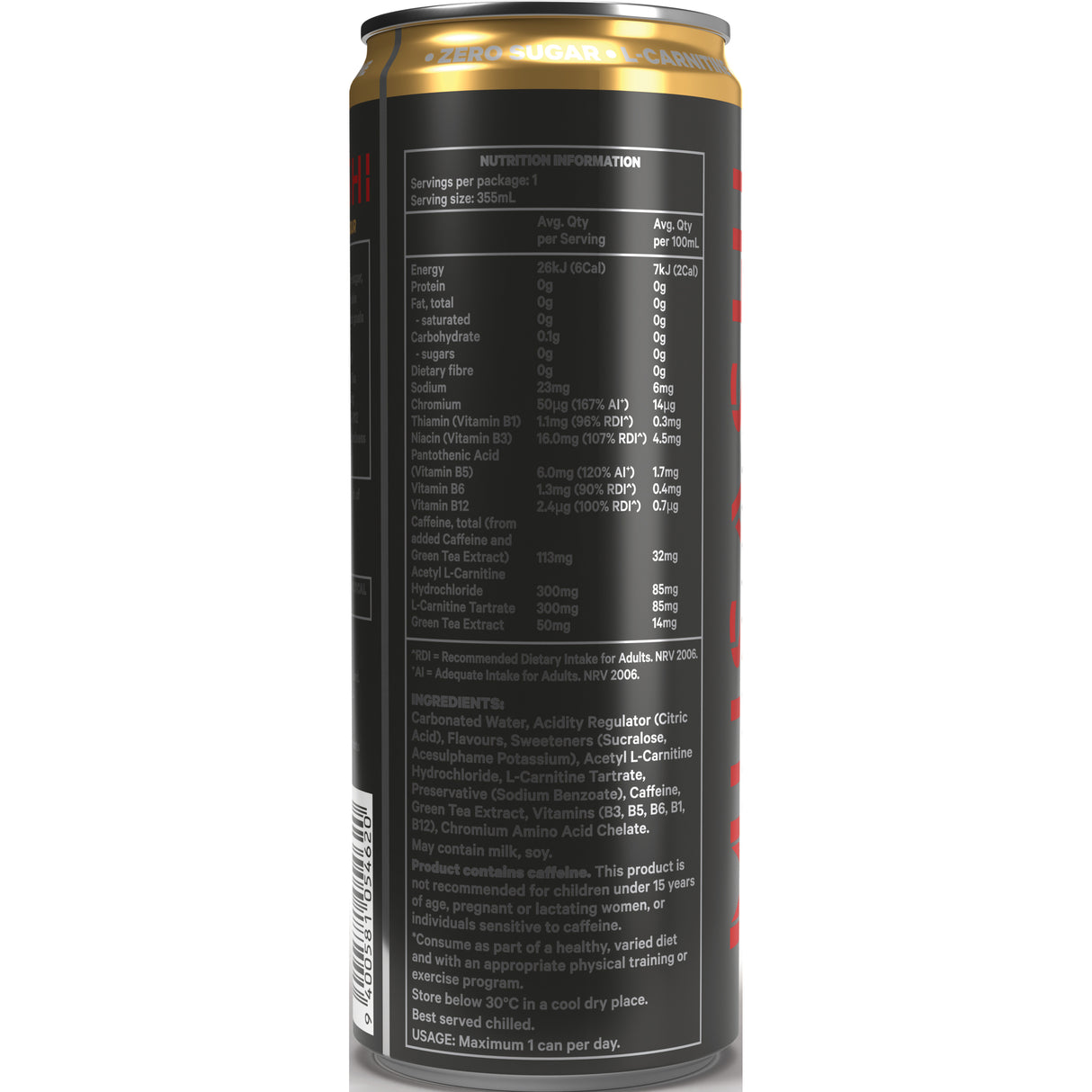 MUSASHI Shred Energy PassionFruit 355ml