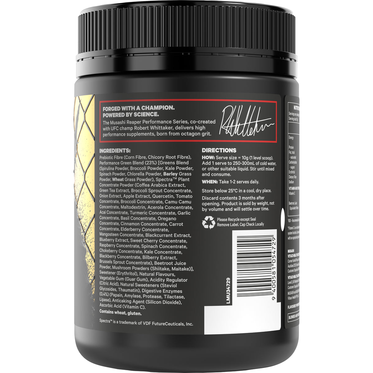 Musashi Reaper Performance Greens+ Tropical 300g