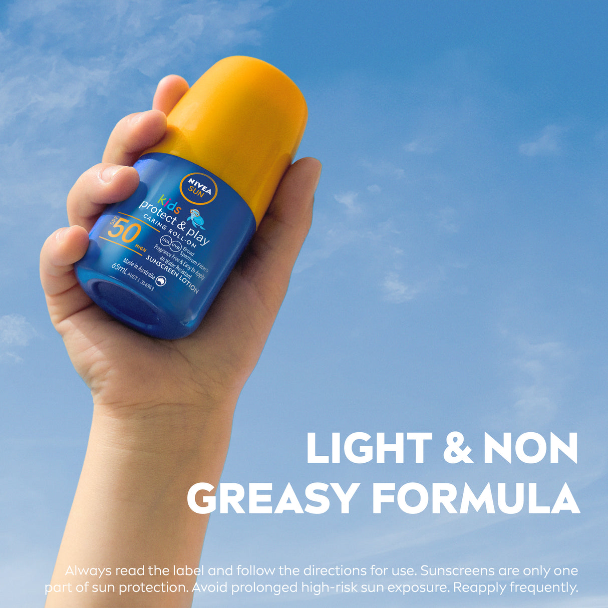 NIVEA Kids Caring Roll On Sun Lotion SPF50 65ml