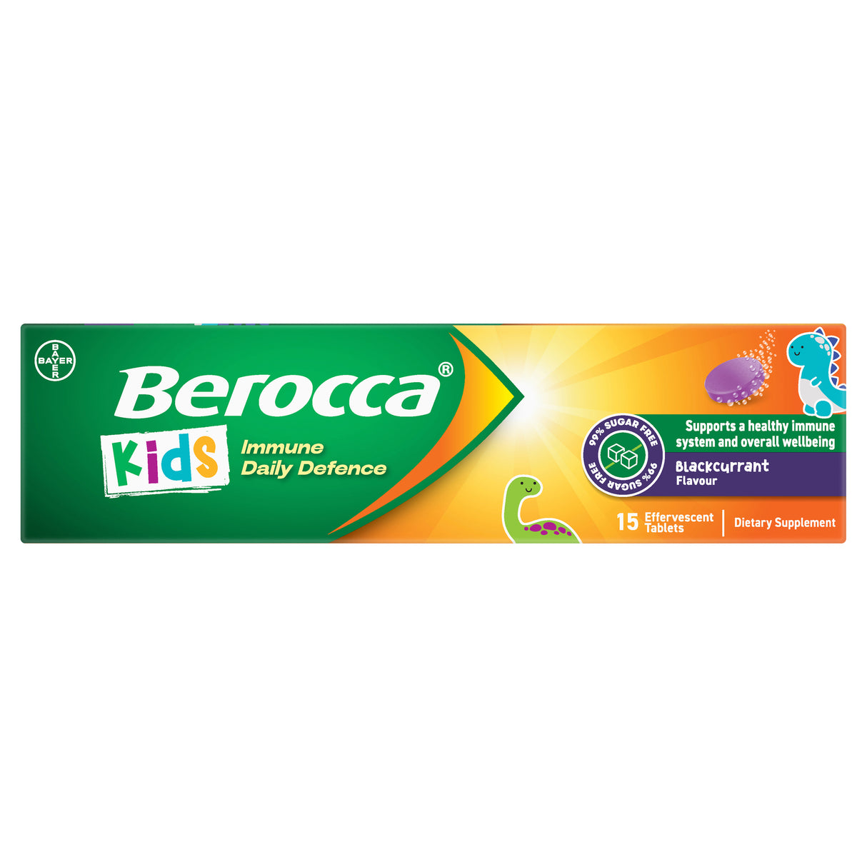Berocca Immune Kid Blackcurrant Effervescent Tab 15s