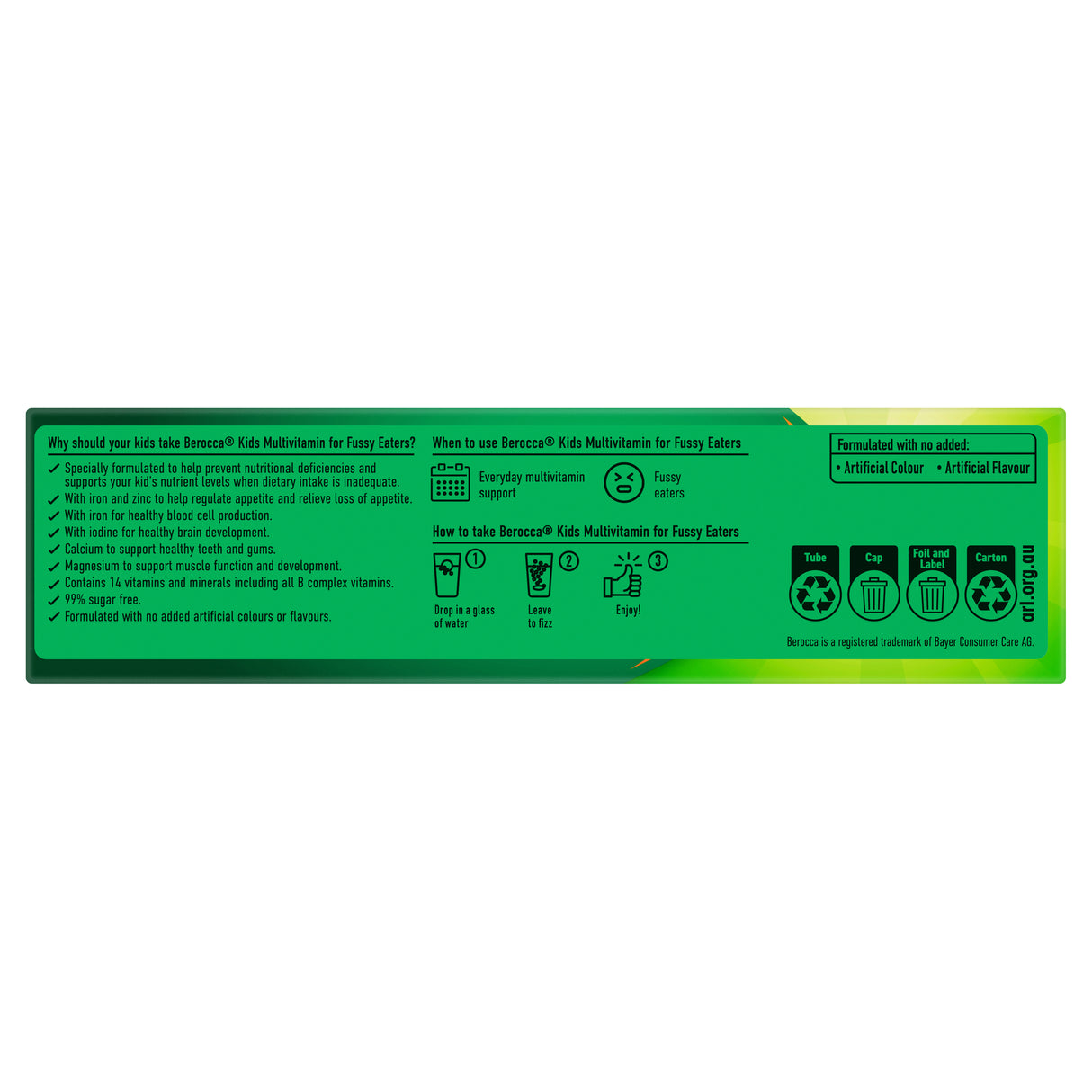 Berocca MultiVitamin Kid Strawberry Effervescent Tab15s