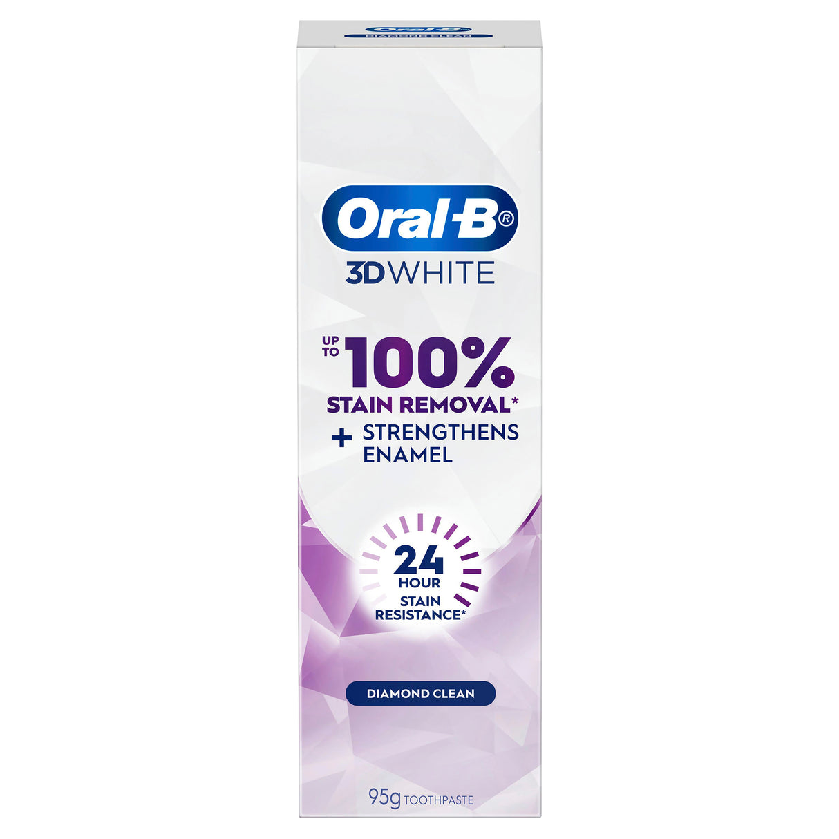 Oral-B 3D White Lasting White Enamel Strong Whitening Toothpaste, 95g