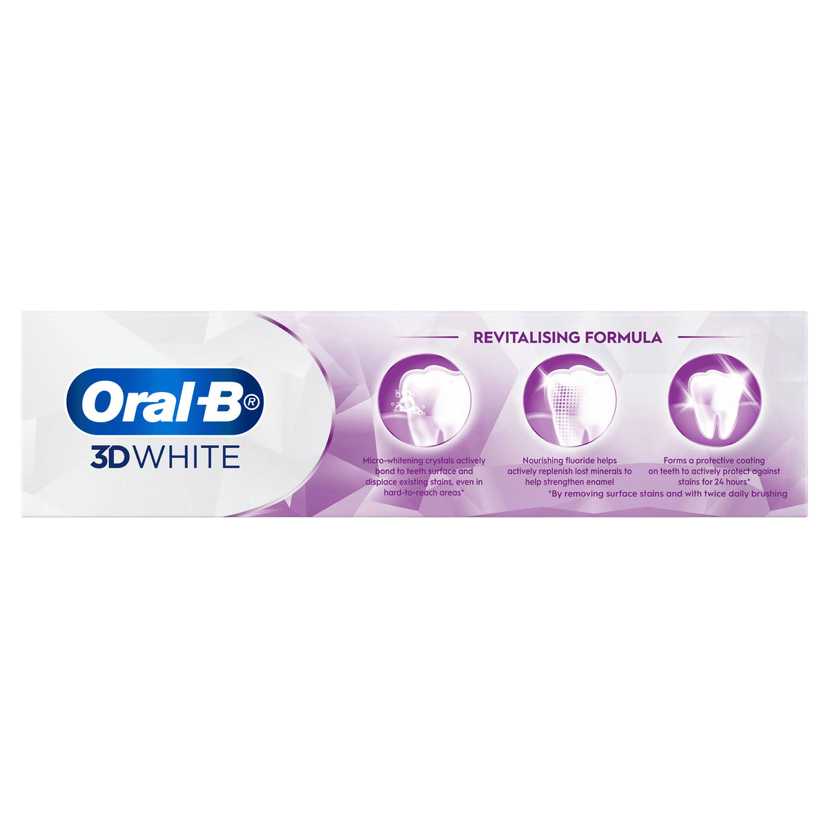 Oral-B 3D White Lasting White Enamel Strong Whitening Toothpaste, 95g