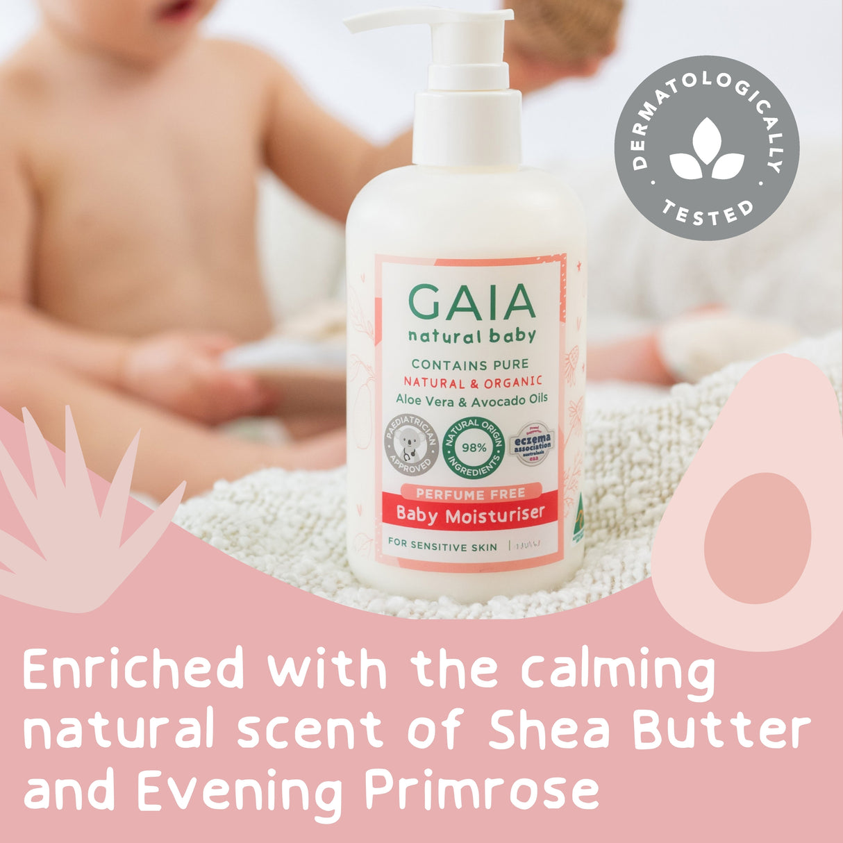 GAIA Natural Baby Moisturiser 500ml
