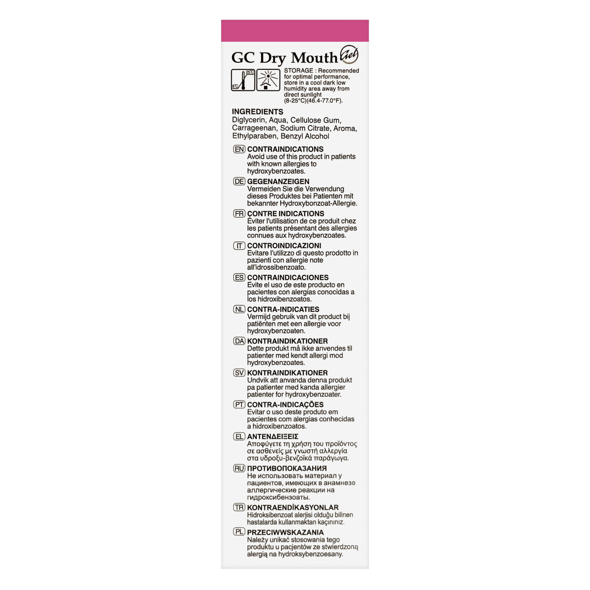 GC Dry Mouth Gel Raspberry