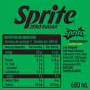 Sprite Zero Soft Drink Lemonade 600ml