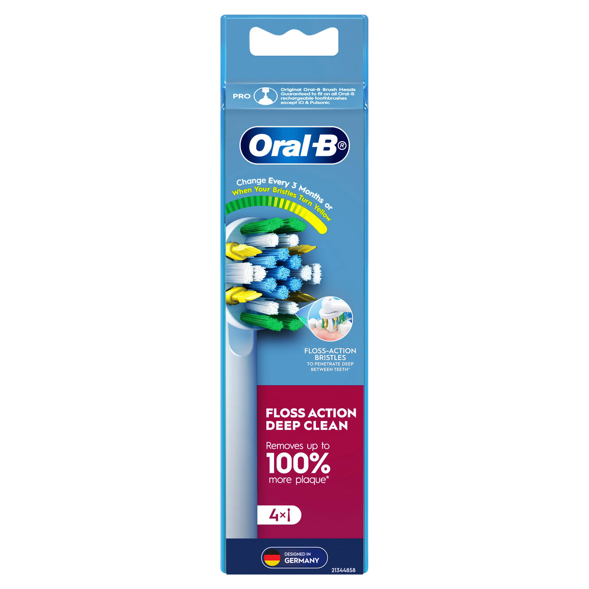 ORAL B Floss Actn Dp Cln (R) Wht 4pk